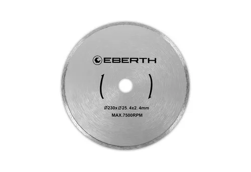 EBERTH Trennscheiben Diamanttrennscheibe für Stein, Beton, Diamantscheibe mit 230mm, Ø 230 mm, 25,4mm Bohrung, 2,4mm Stärke, Diamant Trennscheibe f. Granit, Keramik