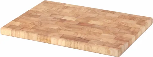 Continenta Stirnholz Schneidebrett - Handgefertigt - Schneidebrett aus hochwertigem Stirnholz, 25x35 cm, naturfarbig und leicht zu reinigen mit einem feuchten Tuch. Perfekt für die Küche!