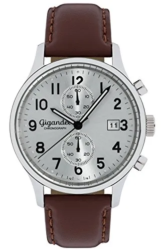 Gigandet Herren-Armbanduhr Skyscraper G49-002 - Elegante Chronographen-Armbanduhr mit 5atm Wasserdichtigkeit und robustem Edelstahlgehäuse, ideal für stilbewusste Herren.