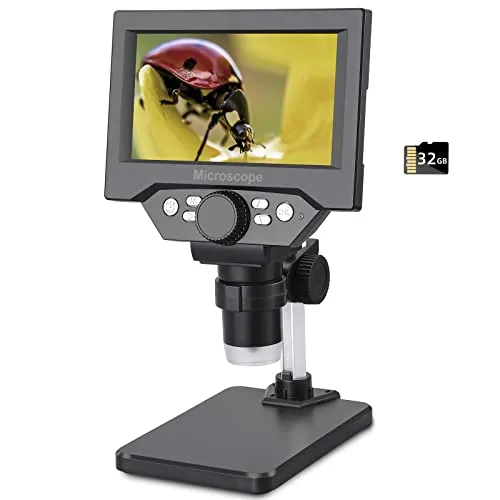LCD Digital USB Mikroskop, Koolertron 5,5 Zoll 1080P 8 Megapixel 1000X HD Vergrößerung Zoom Drahtlose Mikroskopkamera