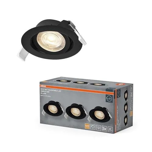 OSRAM HOMELIGHTING LED-Deckenstrahler 4099854595868 - Moderner LED-Deckenstrahler für energieeffiziente Beleuchtung. Ideal für Wohn- und Esszimmer, sorgt für eine angenehme Lichtatmosphäre.