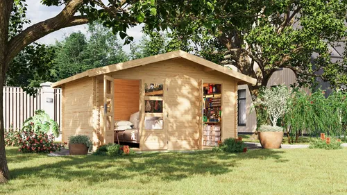 Karibu Gartenhaus Lagor 1, 417x327 cm aus nordischer Fichte