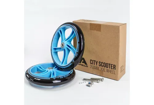 Apollo Scooter City Scooter 200mm Ersatzräder, auch als LED-Rollen erhältlich, auch in LED-Ausführung erhältlich