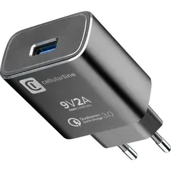 USB Charger Kit QC, Qualcomm 3.0 Technology, designed for Huawei, schw - Schwarz