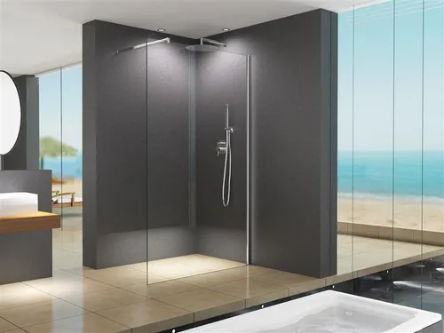 BuyLando LiLy Walk-In Duschwand 110x200cm Klarglas - Silber - Elegante Walk-In Duschwand aus 10 mm ESG Sicherheitsglas. Ideal für individuelle Badezimmergestaltungen. Pflegeleicht und langlebig – für ein modernes Duscherlebnis.