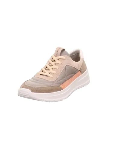 Legero Damen Sprinter Sneaker Giotto 4510, 37.5 EU - Damen-Sneaker mit stilvoller Velours- und Textilkombination, herausnehmbarer Einlegesohle und atmungsaktivem Bambusfutter für optimalen Tragekomfort.