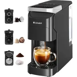 LLIVEKIT 3-in-1 Kaffeemaschine mit Selbstreinigung