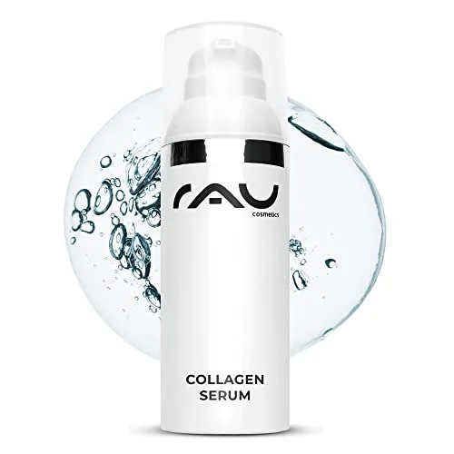 RAU Cosmetics Gesichtsserum Collagen Serum - Anti-Aging für Gesicht und Hals - Seren mit 50 ml, feuchtigkeitsspendend und aufpolsternd, ideal gegen Falten und für reife Haut geeignet.