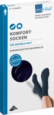 PROVITAL Komfortsocken men Gr.43-46 marine 2 St
