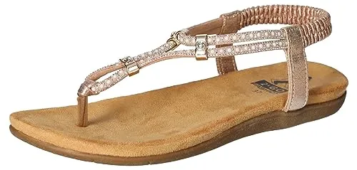 2Go Fashion Damen 8018-811 Flache Sandale, Rot, 39 EU