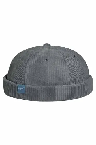 Reell Docker Cap Grau - One Size - Stylische 6-Panel Baseball Cap in Grau, ideal für den Alltag; aus 98% Baumwolle und 2% Elasthan für optimalen Tragekomfort.