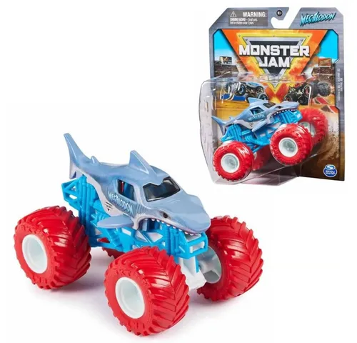 Monster Jam Spielzeug-Monstertruck Megalodon Monster Truck Monster Jam Auto Fahrzeug True Metal