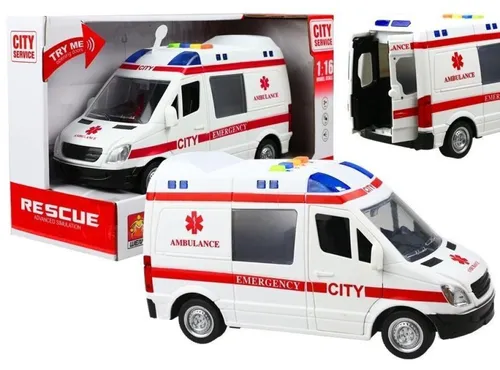 Leantoys Auto Krankenwagen Musik und Lichteffekt