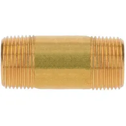Messing Gewindefitting Rohrdoppelnippel 3/4