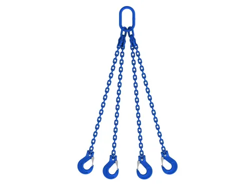 4-Strang Anschlagkette 3m GK10 10mm blau in blau von Joma-Tech