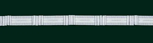 Ruther & Einenkel Faltenband mit 5 Falten, 26 mm, weiß, 300% / Aufmachung 10 m