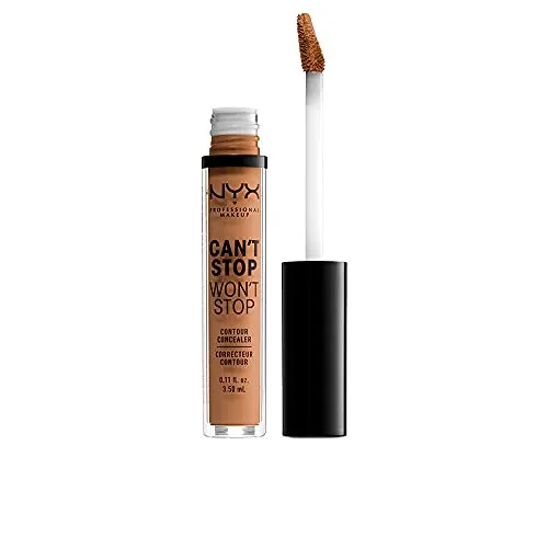 NYX Professional Makeup Can't Stop Won't Stop Contour Concealer - wasserfester flüssiger Abdeckstift, Kaschieren & Highlighten, 3, 5 ml, Neutral Tan 12.7