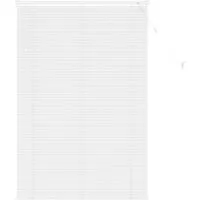 vidaXL Verstellbare Venetianer Jalousie Weiß 150 x 80 cm - Moderne Jalousie aus langlebigem PVC, ideal für Arbeitszimmer oder Heimbüros. Bietet individuelle Lichtkontrolle und Privatsphäre mit minimalem Pflegeaufwand. Einfache Montage und schickes Design für jedes Zuhause.