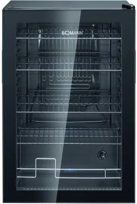 Bomann KSG 7290 Glastür-Kühlschrank in schwarz von Bomann
