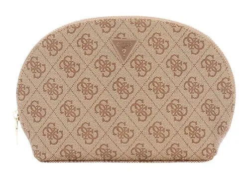 GUESS Zamira Dome Cosmetic Pouch in braun von GUESS