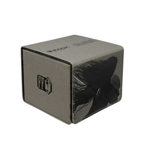Ultra PRO Final Fantasy x Universes Beyond Sephiroth Deck Box - Premium Alcove Edge Deck Box für Magic: The Gathering, gefertigt aus hochwertigem Kunstleder mit exklusiven Kunstwerken von Sephiroth. Platz für bis zu 100 Karten, ideal für Sammler und Spieler.