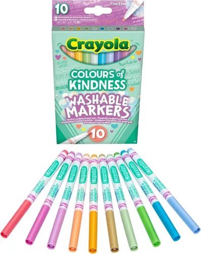 Crayola Farben Of Kindness Waschbar Fein Line Markers-10 Packung Alter 3 Farben