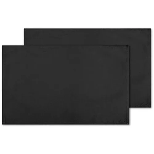 Produktbild Bestlivings 2er Set Tischsets Platzset Tischuntersetzer Platzdeckchen Tischdeko Tischmatte Essensunterlage Maße 30x45 cm, Farbe: schwarz - Jet Black