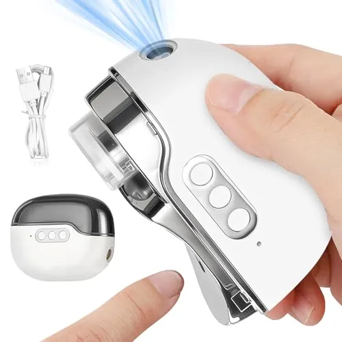 Elektrischer Nagelknipser 3-in-1 mit Licht und USB-Aufladung