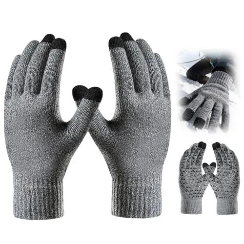 USB Beheizte Handschuhe für Männer und Frauen – Winter Vollfinger Fäustlinge mit 3 Heizstufen