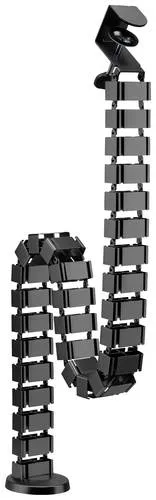 MYW HZ43L - Flexible Schreibtisch-Kabelführung mit 30 Gelenken - Arbeitstisch-Technik: Flexible Kabelführung bis 1347 mm, ideal für höhenverstellbare Schreibtische, sorgt für Ordnung und Sicherheit ohne Werkzeug.