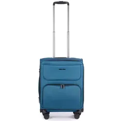 Stratic Bendigo Light+ Koffer S - Erweiterbarer Weichschalen-Trolley mit NFC-Chip, TSA-Schloss und 4 leisen Rollen in Petrol