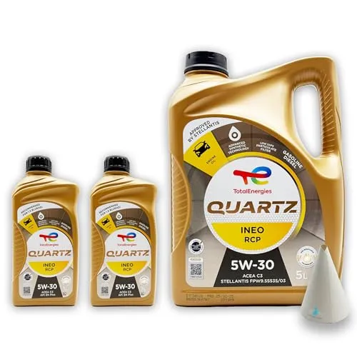 Total Quartz Ineo RCP 5W-30 | 7 L | kompatibel mit Stellantis FPW9.55535/03 | PSA B71 2290 | 7 Liter | mit Trichter |