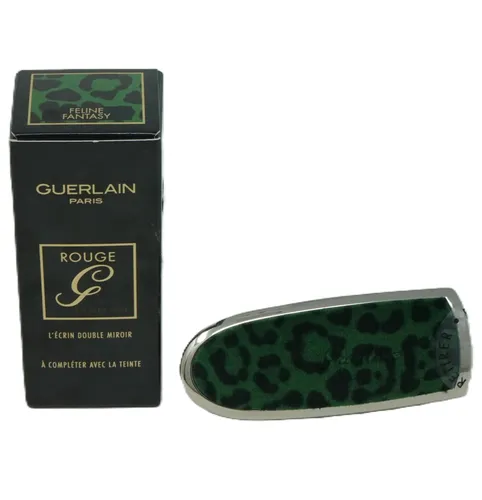 Guerlain Rouge G The Double Mirror Case To Complete with Shade Feline Fantasy