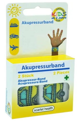 scarlet products Akupressur-System-Bandage, scarlet health, Akupressurband »Sea«, 1 Paar elastische Armbänder