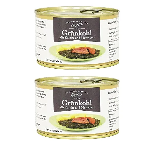 Englert | Grünkohl mit Kassler und Mettwurst | handwerklich hergestellt | 2 x 400g