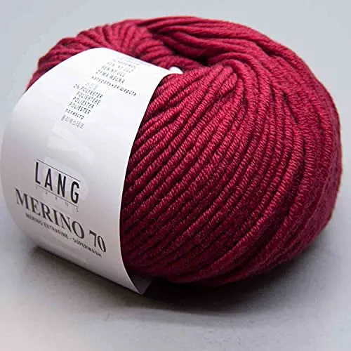 Lang Yarns Merino 70 - 0063 dunkelrot