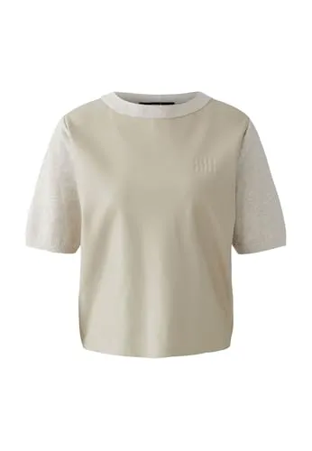 Oui Damen Pullover lässig geschnitten Uni