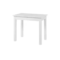 smart Ausziehbarer Esstisch Ben, weiß, 60 cm