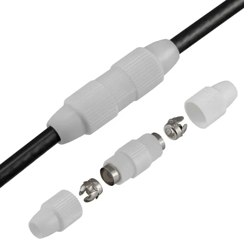 Kabel Verbinder KOAX Antennen Schraubbefestigung Koaxial TV SAT Demontierbar