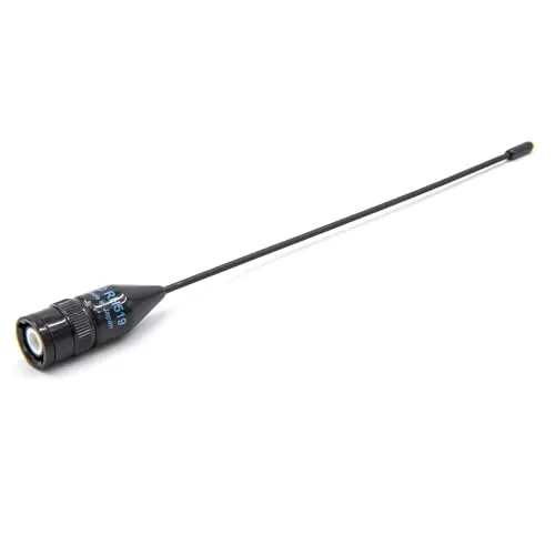vhbw Universal Antenne für Diverse Funkgeräte z.B. kompatibel mit Yaesu UVM. - 19,3 cm, BNC Stecker Schwarz