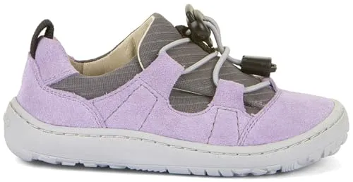 Froddo Barefoot Track Lilac Größe EU 34 - Sneaker für Jungen mit hochwertigem Lederobermaterial für ein angenehmes Barfußgefühl und extra flexible Laufsohle – perfekt für Freizeitaktivitäten.