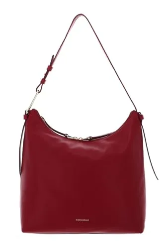 Coccinelle Malory Handbag Grained Leather Sangria
