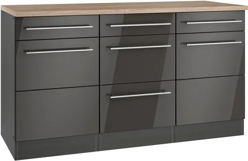 KOCHSTATION Unterschrank KS-Wien – Moderner Küchenschrank mit Flexibilität - Stylischer Unterschrank »KS-Wien« von KOCHSTATION – bietet vielseitigen Stauraum und flexible Türanschläge. Robuste Metallgriffe und einfache Montage sorgen für hohe Funktionalität und Qualität in deiner Küche.