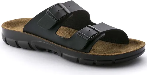 Birkenstock Sandale Bilbao, schwarz, Größe 43 - Hochwertige Herren-Sandale aus Birko-Flor mit anatomischem Kork-Fußbett für optimalen Komfort. Ideal für den Sommer und Freizeitaktivitäten.