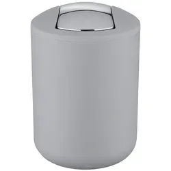 Wenko Brasil Kosmetikeimer 2L, grau - Haushaltszubehör: Stilvoller Kosmetikeimer mit 2L Fassungsvermögen, ideal für ein elegantes Badezimmerdesign.