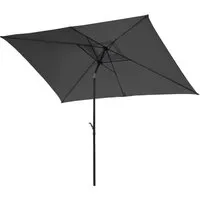 SVITA Sonnenschirm 2x3m - Rechteckiger Balkonschirm mit Kurbelmechanismus - Sonnenschirm 2x3m, ideal für Terrasse oder Balkon. Robuste Konstruktion mit integriertem Belüftungssystem und einfacher Bedienung für optimalen Schatten.