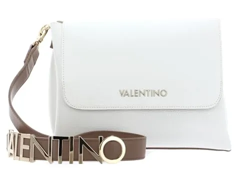 Valentino Women's Alexia Crossbody Bag - Umhängetaschen mit praktischer Inneneinteilung, stilvolles Design in Bianco/Cuoio für jeden Anlass