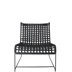 Loungesessel In/Out aus Metall, Schwarz - Moderner Gartensessel - Stühle für Garten und Terrasse, vereint modernes Design mit maximalem Komfort für entspannte Stunden im Freien.