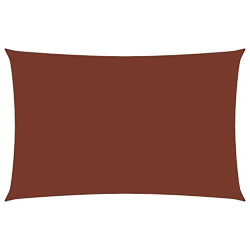 vidaXL Wasserfestes Sonnensegel 4x7m Terrakottarot in orange von vidaXL