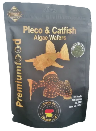 Premiumfood Pleco Catfish Algae Wafers 150g Futter Futtertabletten für Welse